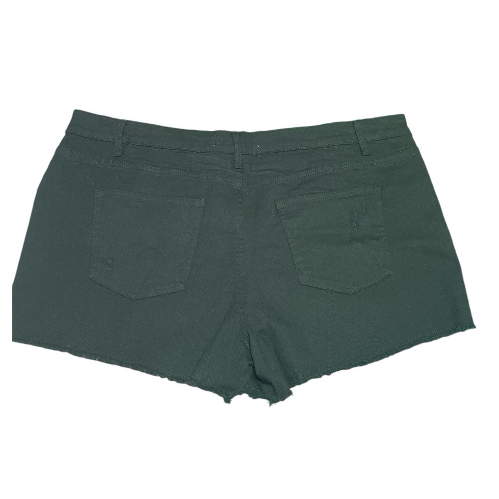 Highway Jeans Black Distressed Shorts Junior Plus 22 - Picture 3 of 4